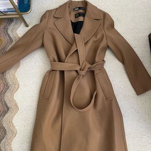 Zara Camel Wool Coat